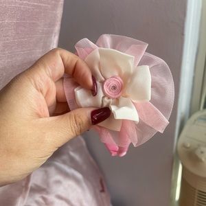 Light pink flower headband